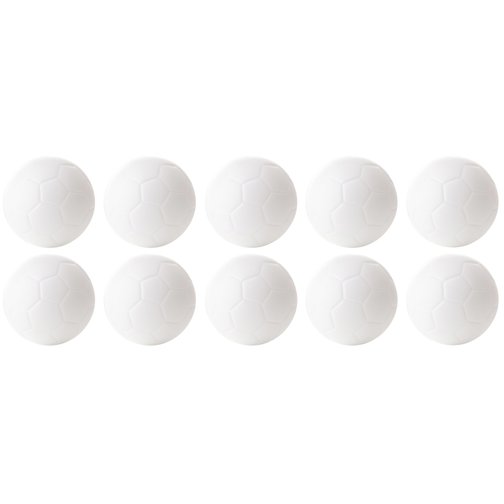 Tischfußball Kickerbälle, weiß, 10er-Set