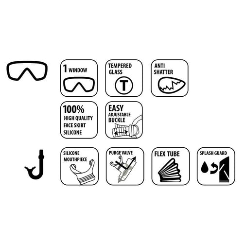 Schildkröt® Junior Schnorchel Set BARBADOS - 2-teilig