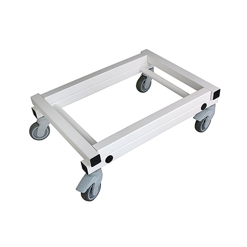 Gestell mit Rollen für Körbe