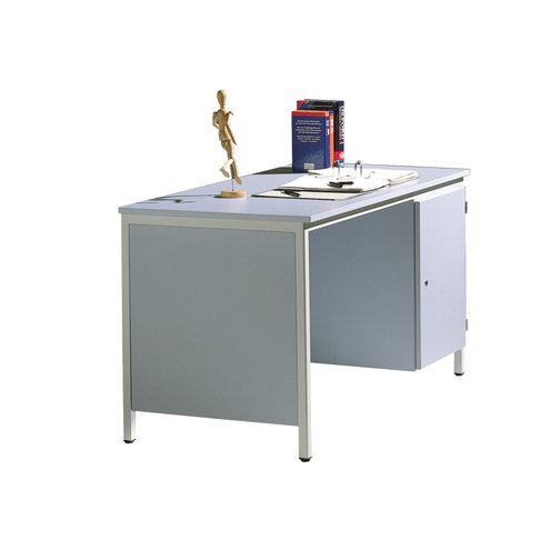 Lehrertisch 130 x 65 grau