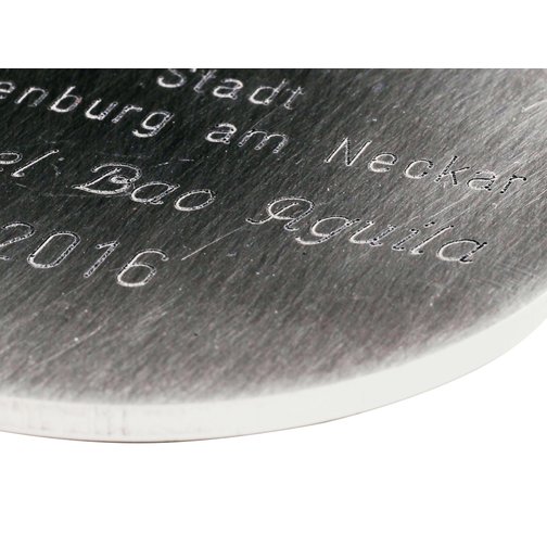 Gravur für Medaille Direkt-Gravur