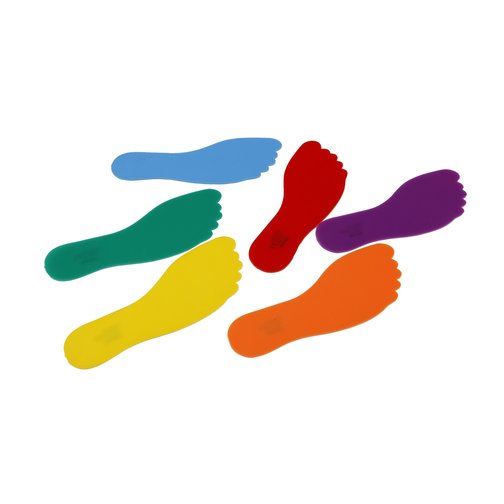 Spordas® Bodenmarkierung Füße, 6er-Set