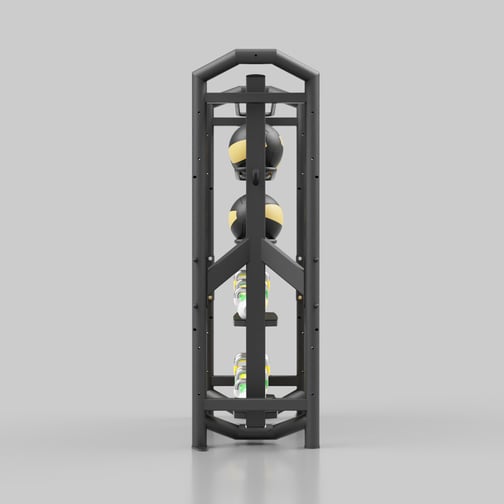 UpForm® Kettlebell- und Ballregal UF-012