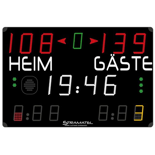 Stramatel® Anzeigetafel Multisport MD Indoor, ein Modul