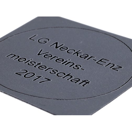 Gravur-Schild für Medaillen