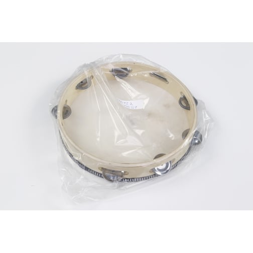 goldon® Schellentamburin mit Naturfell