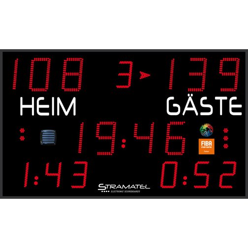 Stramatel® Anzeigetafel Multisport Pro Outdoor, ein Modul