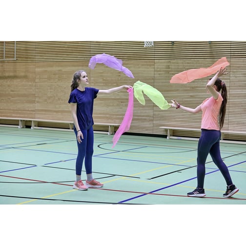tanga sports® 10er-Set Chiffon-Jongliertücher, 65 x 65 cm