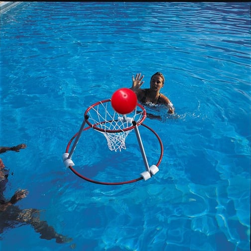 Wasser-Basketball Set 2 Körbe + 1 Ball