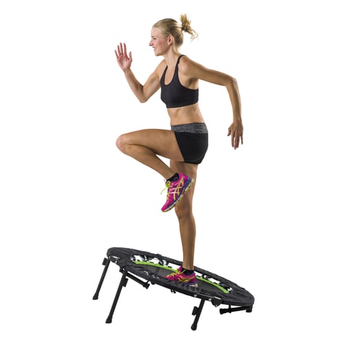 Fitness Trampolin, faltbar mit Haltebügel