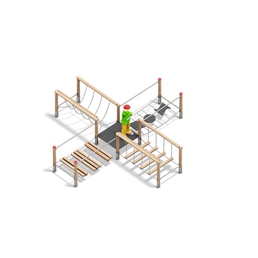 PLAYPARC® Wackelbrücke Kombination C