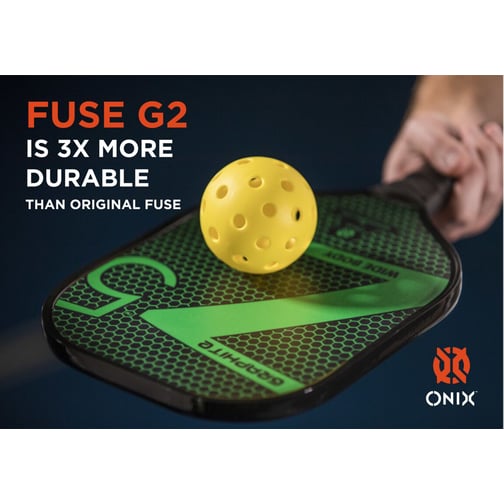 ONIX® Pickleball Fuse G2 Outdoor Yellow 3-Pack