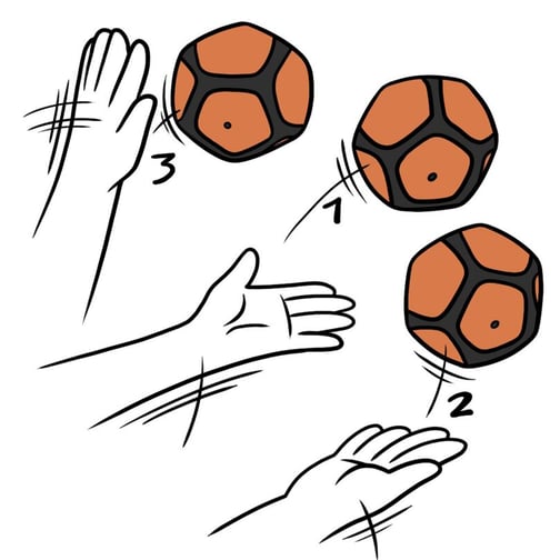 Pitjau Indoor-Ballspiel Classic Set