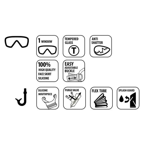 Schildkröt® Schnorchel Set FIJI 2-teilig