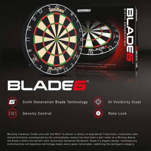 WINMAU® Dartscheibe Blade 6