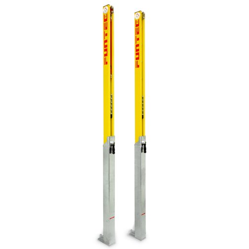 Funtec® Beachvolleyball-Netzpfosten PRO BEACH für Switch Bodenplatten