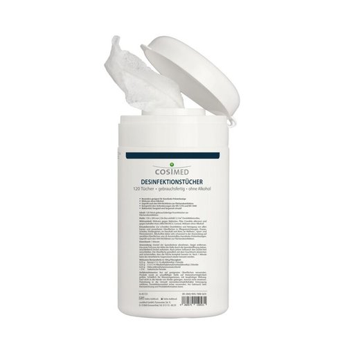 cosiMed® Desinfektionstücher in Spenderdose, 120 Stück