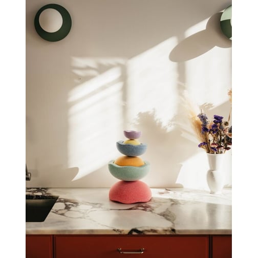 Stapelstein® Inside Rainbow Pastel, 6er-Set