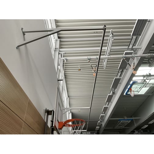 Kübler Sport® Konsolen und Laufschiene für Ballfangnetz