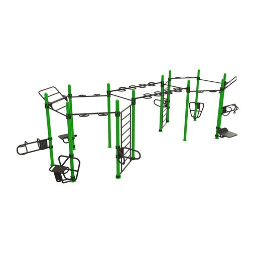 Outdoor Training Station Double Hexagon