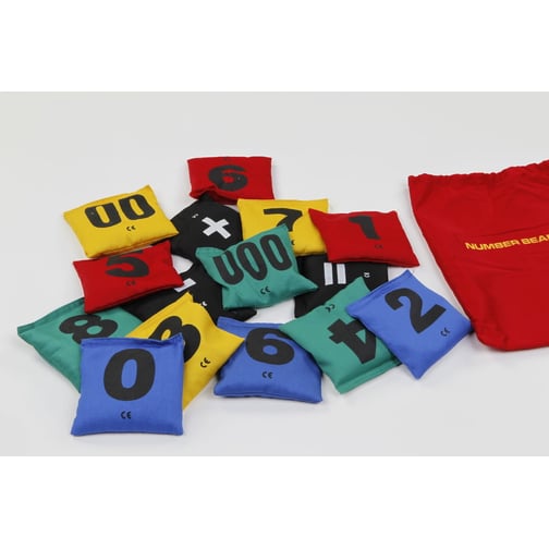 tanga sports® Bohnensäckchen mit Zahlen