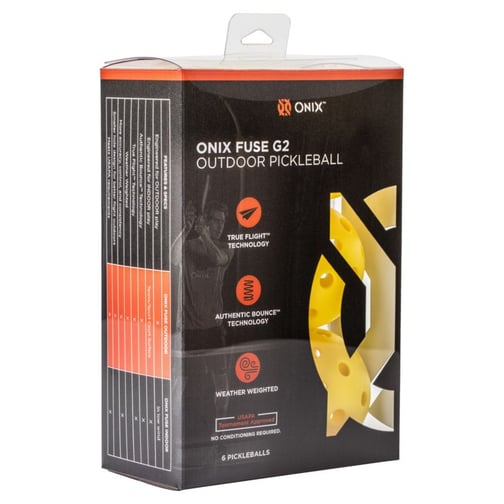 ONIX® Pickleball Fuse G2 Outdoor Yellow 3-Pack