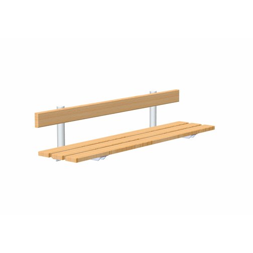 rontec® Umkleidebank mit Rückenlehne, wandhängend