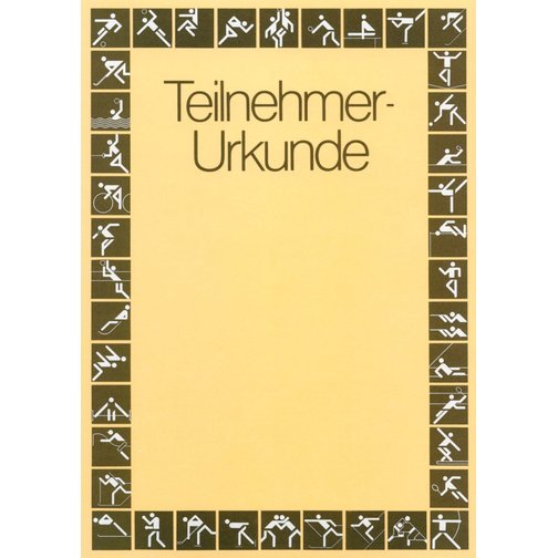 Teilnehmer-Urkunde (altes Modell)