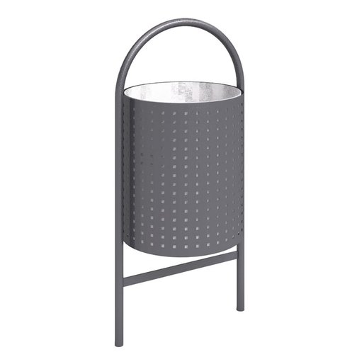 Abfallbehälter rund 60 l, Stahl