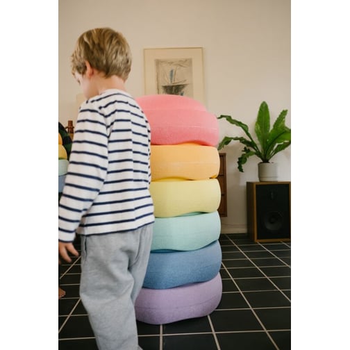 Stapelstein® Original Grow Rainbow Pastel, 6er-Set