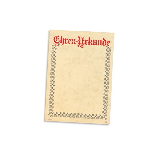 Ehrenurkunde, Klassisch