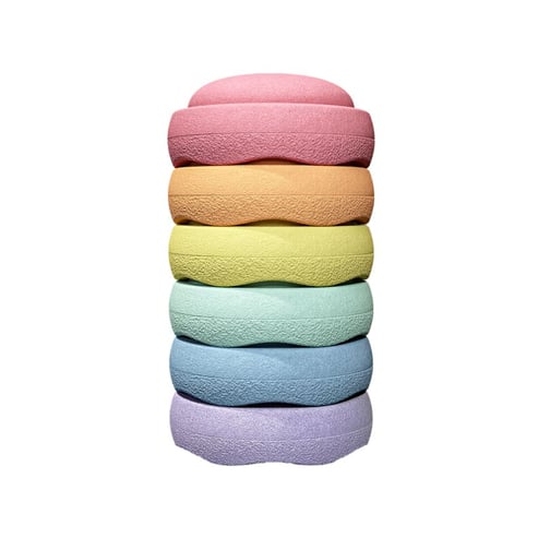 Stapelstein® Original Grow Rainbow Pastel, 6er-Set