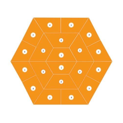 Mattensatz 20-teilig für Kübler Sport Klettersechseck