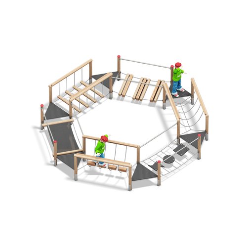 PLAYPARC® Wackelbrücke Kombination E