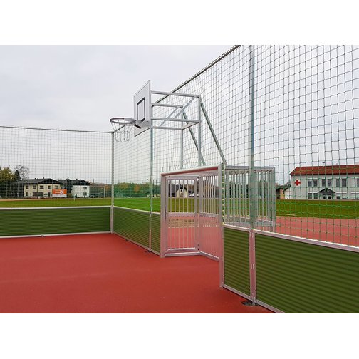 Zulage Soccer-Court ARENA PRO: Basketball-Aufsatz auf den Toren