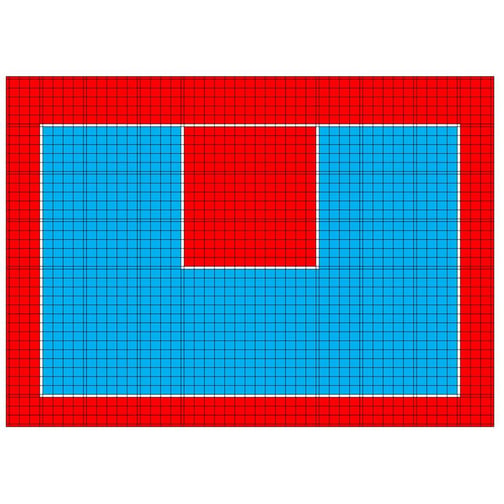 Bergo® Sportbodenbelag für Basketball Court 3x3 FIBA 