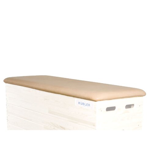 Sprungkastenpolster aus Leder, 150 x 50 cm