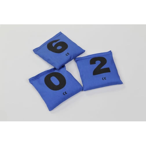 tanga sports® Bohnensäckchen mit Zahlen