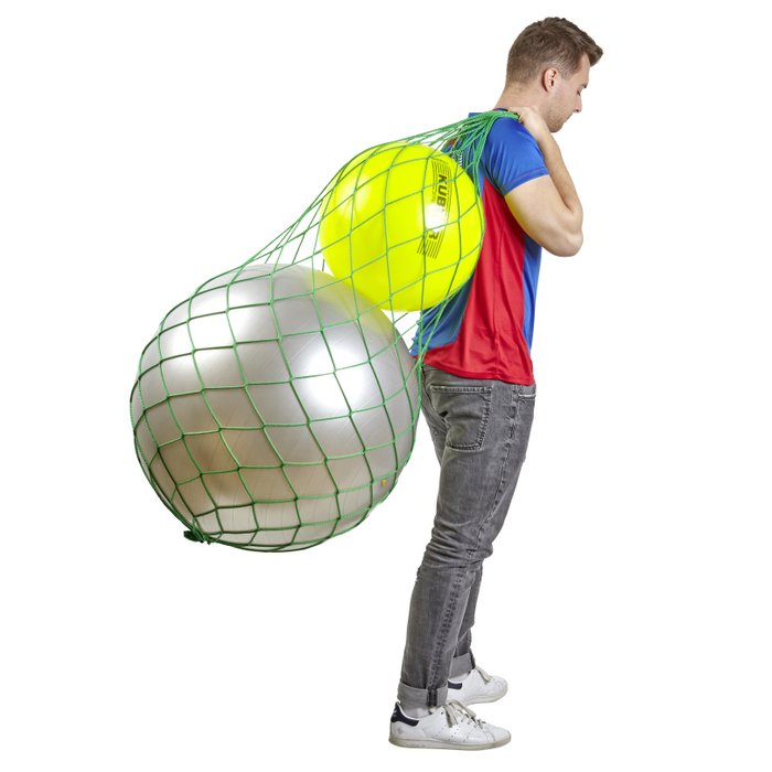 Ballnetz für Gymnastikbälle Aufbewahrungshilfe Transporttasche Aufhängung GRÜN 