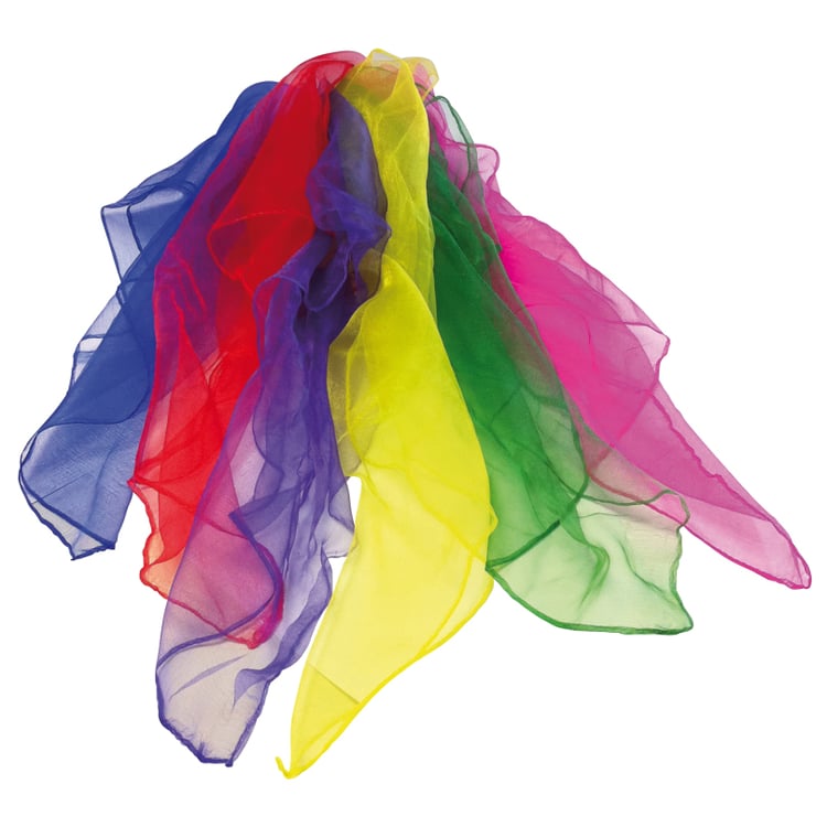 tanga sports® 3er-Set Chiffon-Jongliertücher, 65 x 65 cm