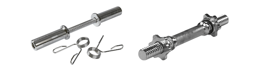 Kurzhantelstange auf einem Fitnessstudio-Boden mit Gewichtsscheiben – ideal für Krafttraining und Muskelaufbau