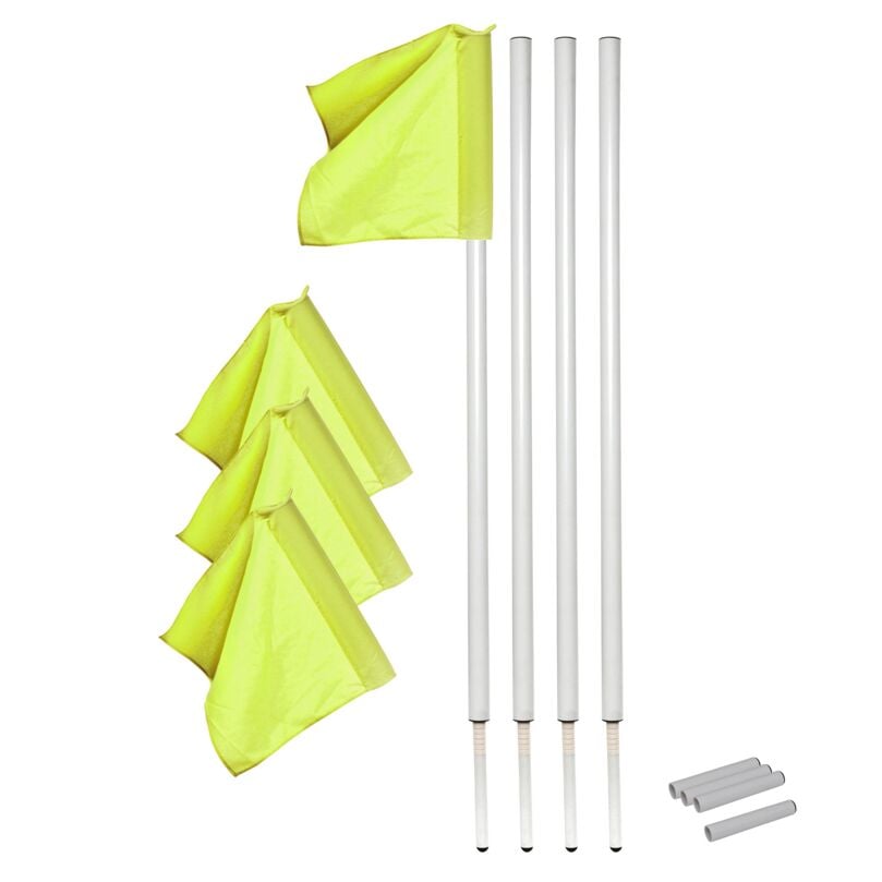Kübler Sport Kipp-Grenzstangen 4er-Set, Gelb, 30 cm
