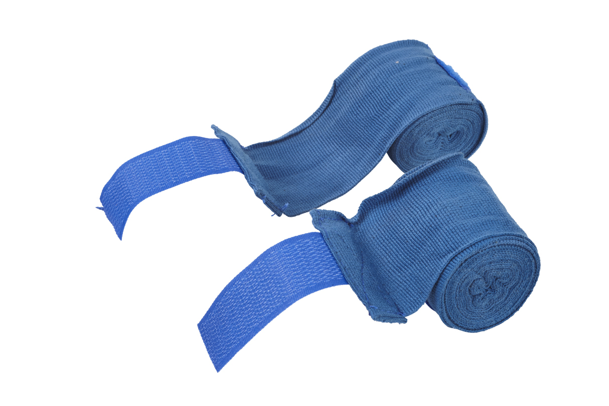 Boxbandagen, 250 cm lang, Blau