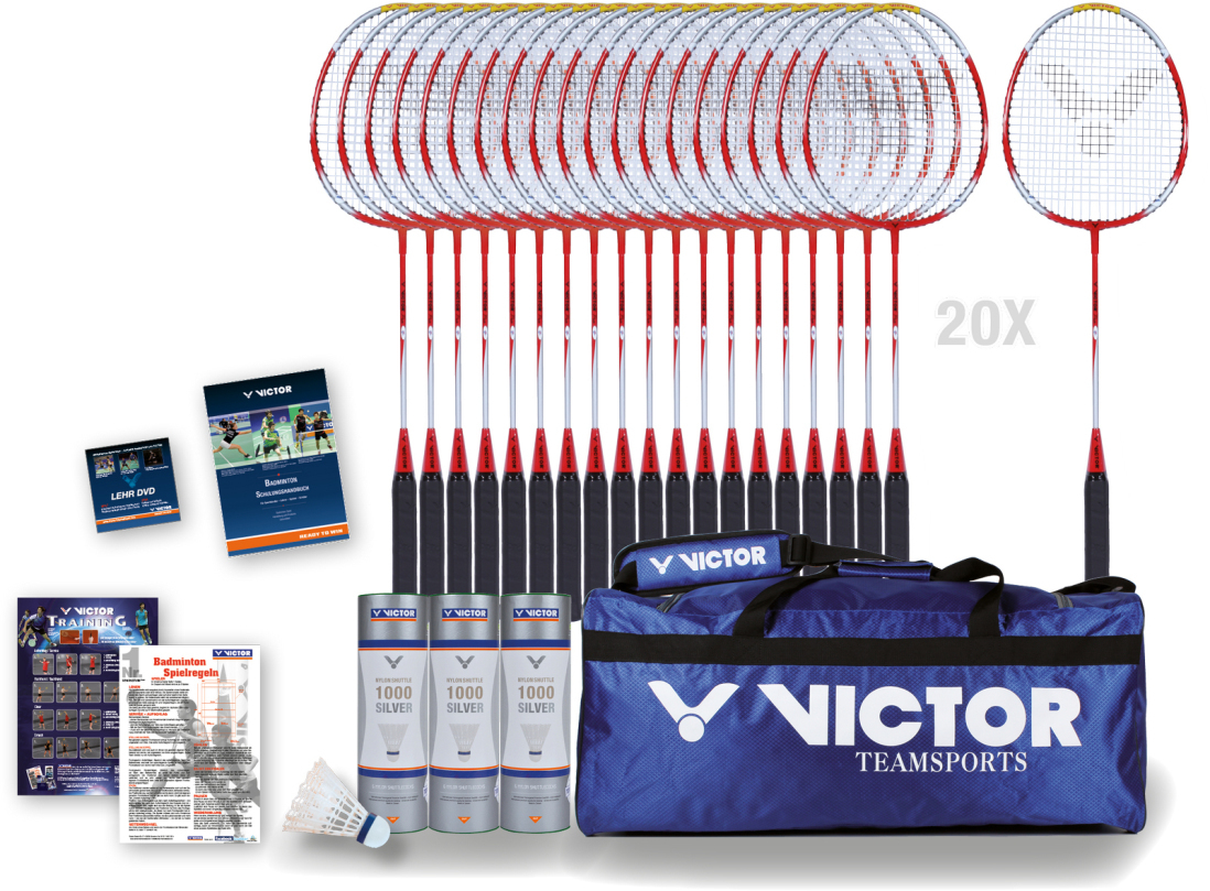 VICTOR Badminton-Schulsparpaket MAXI II
