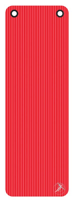 Profigym Gymnastikmatte, Rot, mit Ösen, 180 x 60 x 1,5 cm