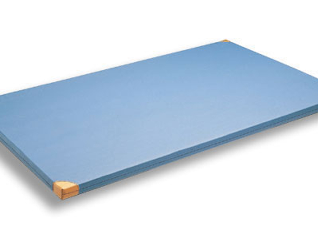 Kübler Sport Qualitäts-Turnmatte, 200 x 100 x 6 cm, Mit Lederecken
