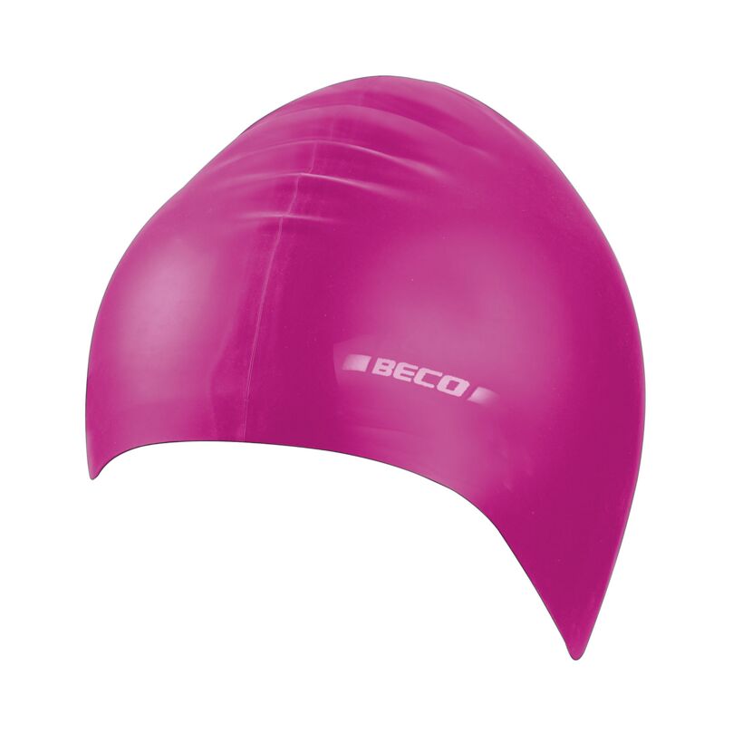BECO Schwimm- und Badekappen Silikon, 12er-Set, Pink