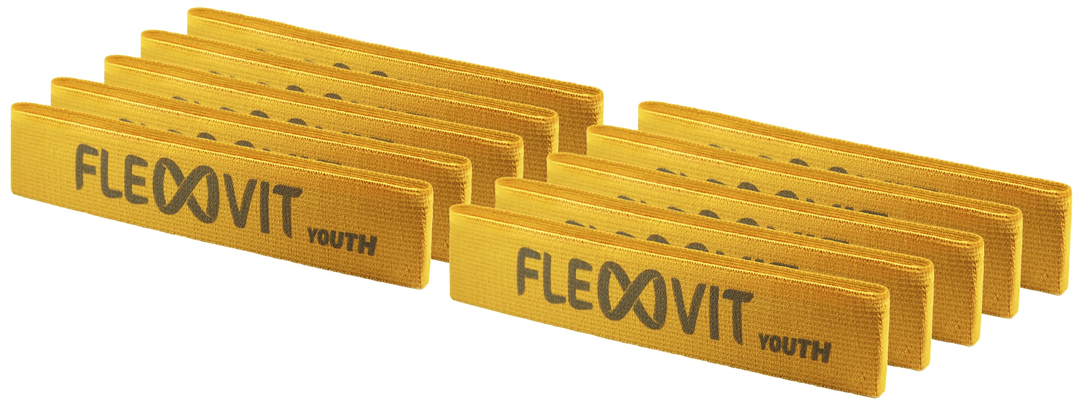 FLEXVIT MinY Fitnessband, 10er-Set, leicht