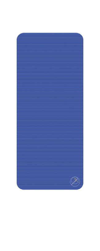 Profigym Gymnastikmatte, Blau, ohne Ösen, 140 x 60 x 1 cm