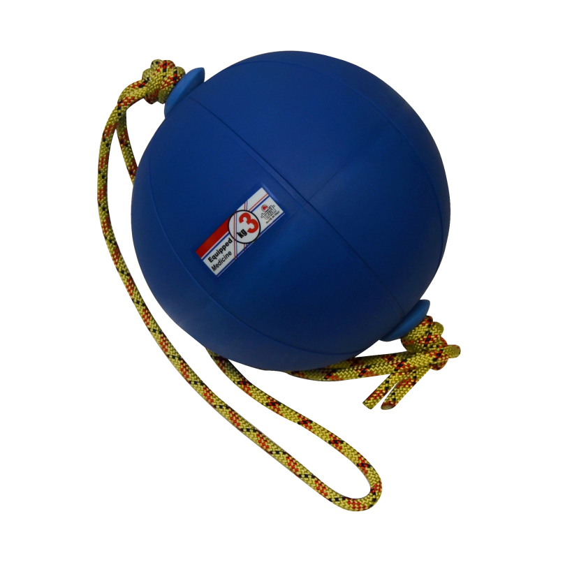 Trial Spezial-Medizinball mit Seilführung, 3 kg